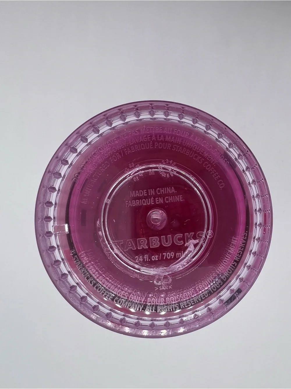 Starbucks Valentine’s Day 2025 Pink Pixel Tumbler with Red Accents